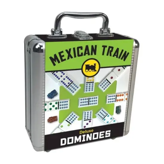 Mexican Train Deluxe Dominoes Board Game: University Games, Problem Solving, 1-8 Players, Includes Storage Case & Scoring Pads image {9}