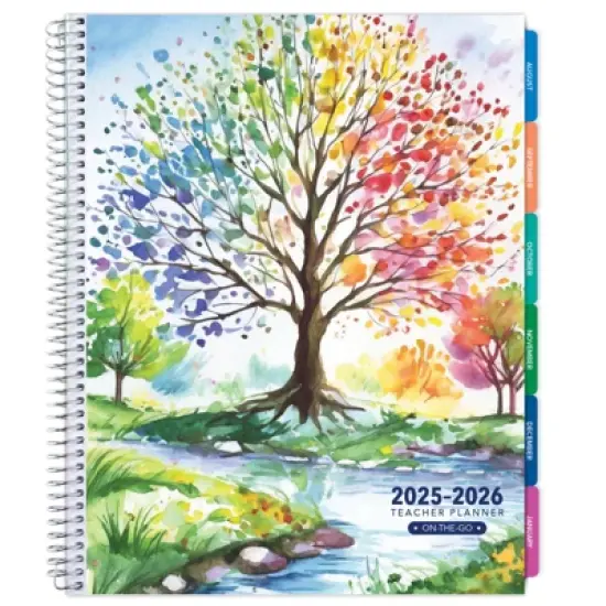 Global Printed Products Lite Teacher AY 2025-2026 Planner - 8.5"x11" (Tree Seasons) image {6}