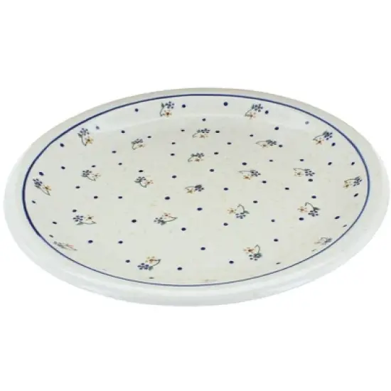 Blue Rose Polish Pottery Zaklady Dinner Plate image {1}