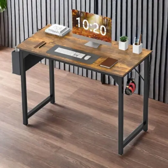 FONTOI Ergonomic Standing Desk, Height Adjustable Computer Desk with Control Panel image {9}