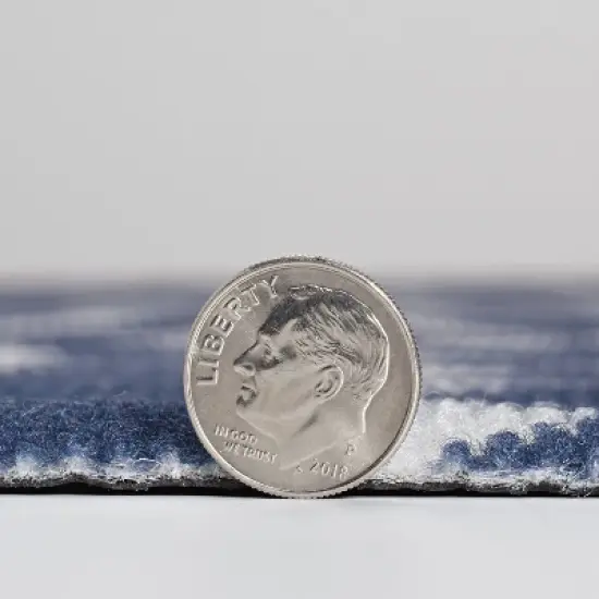 3pk Gemstone Indoor/Outdoor Rug Runner Mat Blue/White - Foss Floors image {7}