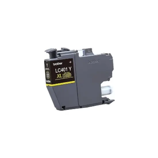 Brother LC401 Yellow High Yield Ink Cartridge Prints Up to 500 Pages (LC401XLYS) image {3}