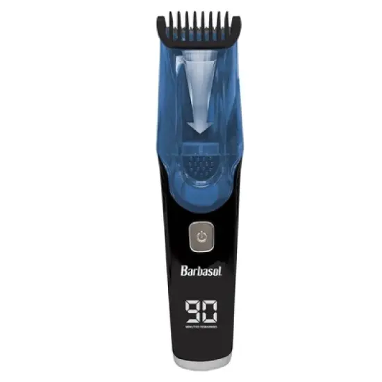 Barbasol LCD Display Rechargeable Vacuum Beard Trimmer with Adjustable Settings - Trial Size image {9}