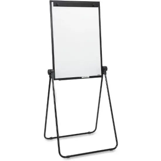 Lorell - 2-sided Dry-Erase Easel with Flip-Chart Clip - Melamine Surface image {1}