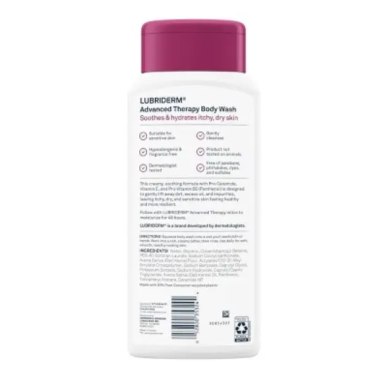 Lubriderm Advanced Therapy Body Wash - 16 fl oz image {8}