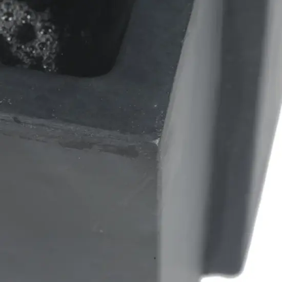 LuxenHome 32" H Resin Modern Waterfall Outdoor Fountain with Planter, Outdoor Water Fountain Indoor and Outdoor Use Gray image {7}