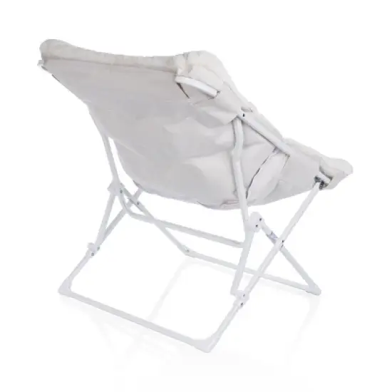 Dorm Folding Plush Chair in White image {5}