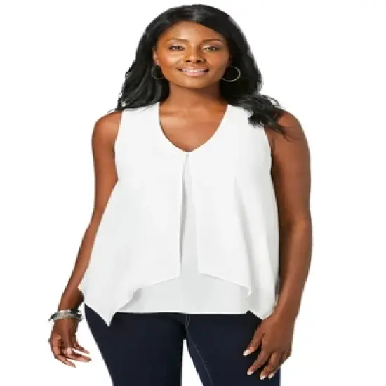 Jessica London Women&rsquo;s Plus Size Flyaway Tank image {5}