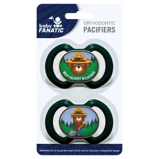 MasterPieces Smokey Bear Infant Baby Pacifier 2-Pack image {2}