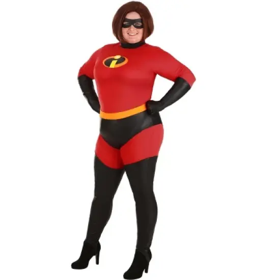 HalloweenCostumes.com Women's Plus Size The Incredibles Deluxe Mrs. Incredible Halloween Costume image {4}