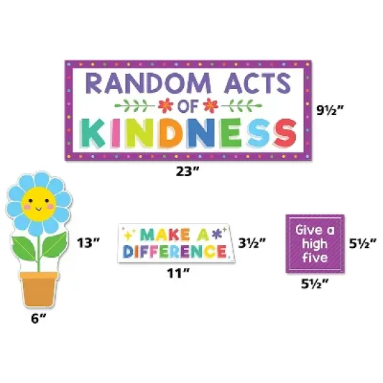 Teacher Created Resources Colorful Random Acts of Kindness Bulletin Board Set 55/Set (TCR8328) image {1}