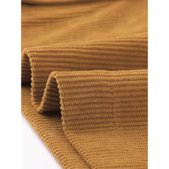 Allegra K Women's Adjustable Straps Button Down Pinafore Corduroy Overall Dress image {4}