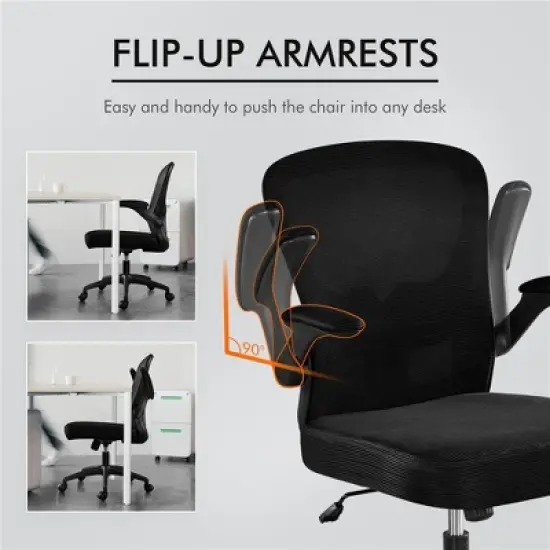 Yaheetech Adjustable Office Chair Swivel Mesh Computer Chair with Armrests image {5}