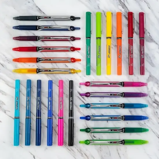 Pilot Precise V5 Rollerball Pens Extra Fine Point Blue Ink 5 Pack (26011) 379732 image {3}