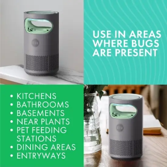 STEM Electric Fan Fruit Fly, Gnat and Fly Trap Indoor Starter Kit - 1 Unit + 5 Glue Traps image {4}