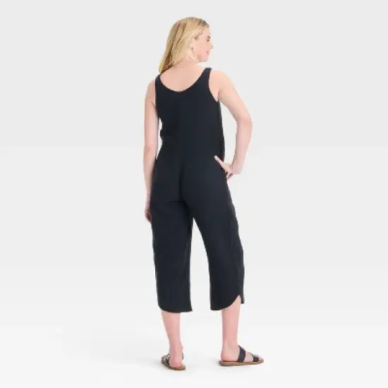 Gauze Maternity Jumpsuit - Isabel Maternity by Ingrid & Isabel&trade; image {1}