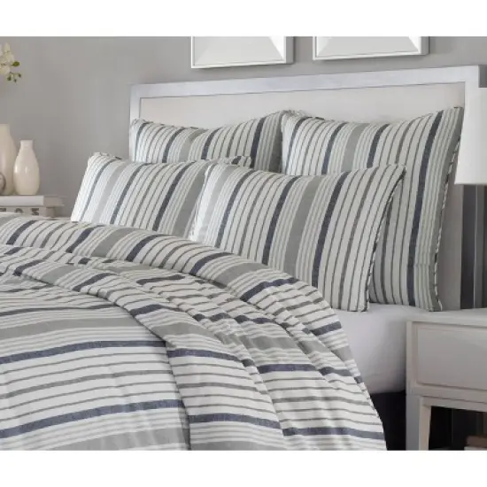 Gray Conrad Duvet Cover Set - Stone Cottage&reg; image {2}