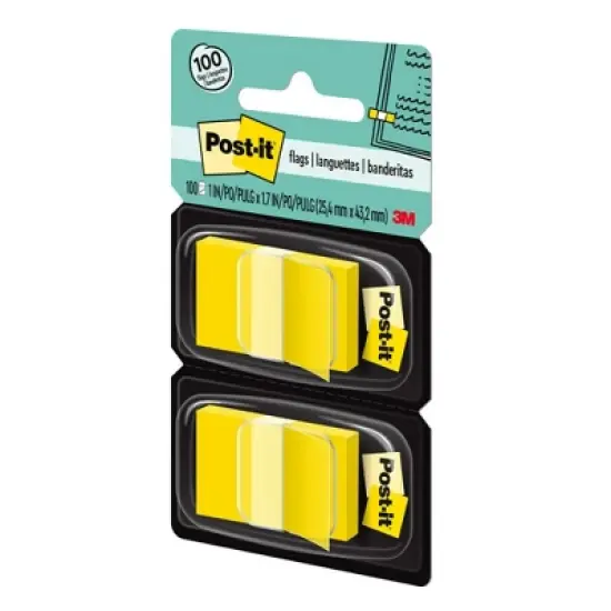 Post-it&reg; Flags - Yellow, 50/Dispenser, 2 Dispenser/Pack image {2}