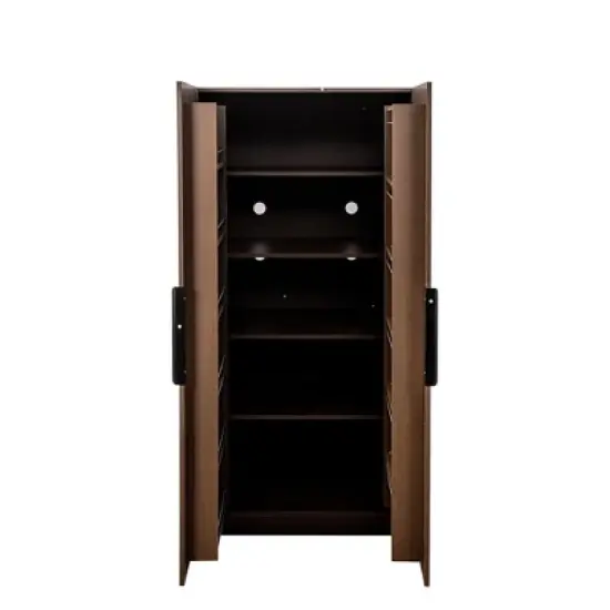 COWLOWN Freestanding Kitchen Pantry Cabinet with Shelves, Buffet Storage Cupboard for Dining Room & Living Room image {10}