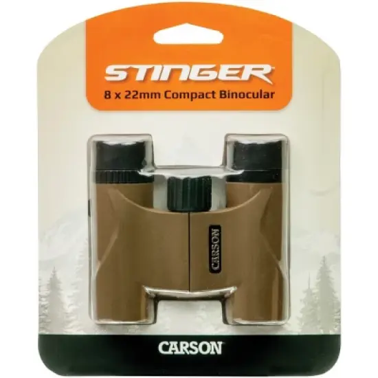 CARSON Stinger Compact Portable Binoculars (8x 22 mm) image {1}