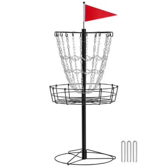 Yaheetech 12-Chain Disc Golf Basket Portable Metal Flying Disc Golf Practice Basket image {11}