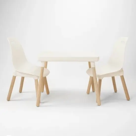 3pc Kid Century Modern Table and Chair Set - B. Spaces image {8}