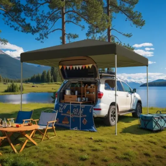 EROMMY 10 Ft. W x 10 Ft. D Metal Patio Gazebo, Pop up Canopy image {8}