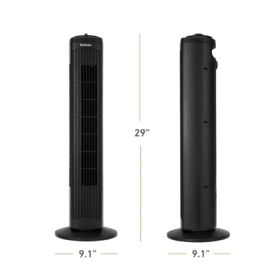 Holmes 29" Manual Tower Oscillating Fan with Clean Breeze image {6}