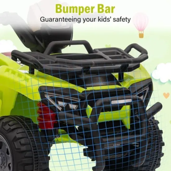 Kids 6V ATV 4 Wheeler, Ride on Toy Car for Toddlers Boys & Girls w/1.8 Mph Max Speed, Music, Wear-Resistant Wheels, Kids Electric Cars for 3-8 image {2}