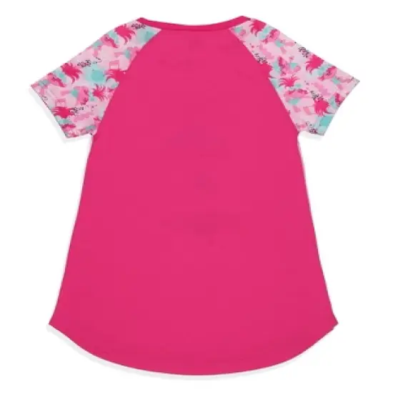 Girls' Dreamworks Trolls You Got This Poppy Nightgown Sleep Pajama Shirt Pink image {3}