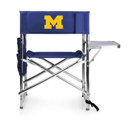 NCAA Michigan Wolverines Portable Camp Chair with Side Table image {6}