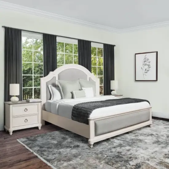 3pc Cristina Bedroom Set White - Abbyson Living image {2}