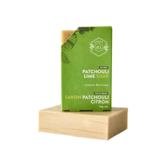 Crate 61 Patchouli Lime Soap Bar - Case of 8/4 oz image {1}