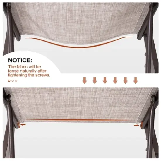 Crestlive Products 3 pcs Outdoor Aluminum Mesh Chaise Lounge Chairs and Side Table Set Sun Lounger with Adjustable Backrest image {4}