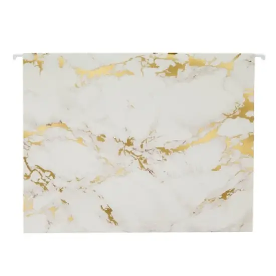 Paper Junkie 12 Pack Decorative Hanging File Folders with 1/5 Tab, Gold Foil Marble Design, Pink and White, 11.75 x 9 In image {7}