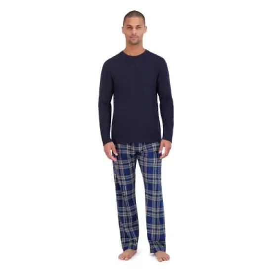 Hanes Premium Men's 2pc Comfort Fleece Sleep Pajama Set image {5}