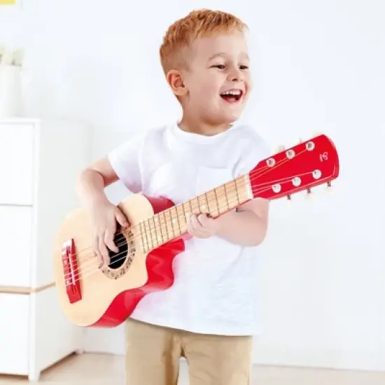 HAPE Red Flame Children's First Musical Guitar image {1}