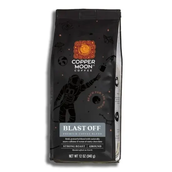 Copper Moon Blast Off Premium Blend Strong Roast Ground Coffee - 12oz image {7}