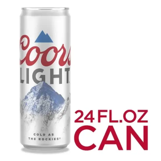 Coors Light Beer - 24 fl oz Can image {7}