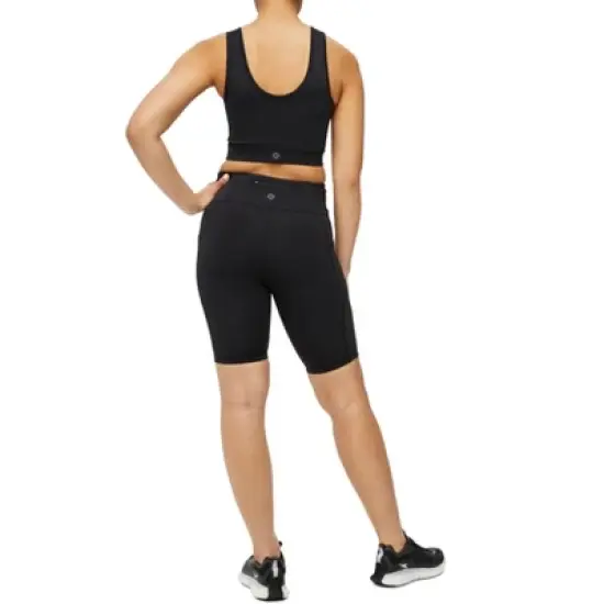 TomboyX Bike Shorts, High Waist 9" Workout Compression With Pockets For Women image {6}