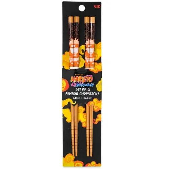 Just Funky Naruto: Shippuden Ramen Bamboo Chopsticks | Set of 2 image {1}