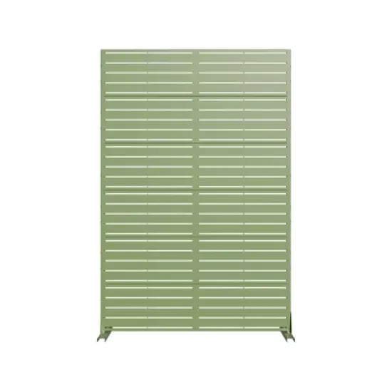 Lirago 72 in. Galvanized Metal Outdoor Privacy Screens Garden Outdoor Fence Green image {6}