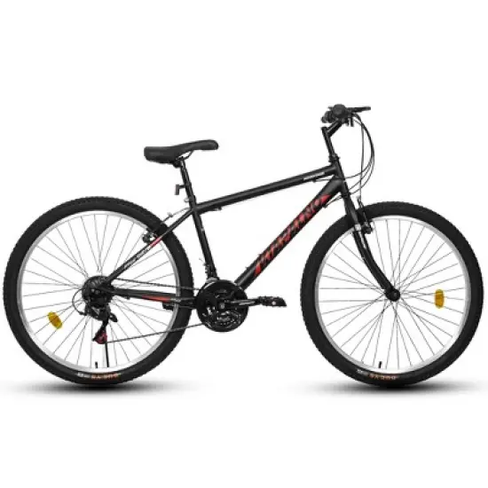 Gulches Outdoor Mountain Bike 24 Inch Carbon Steel Frame, 21-Speed, Dual V-Brake, Safety Certified, for Adults & Teens image {1}