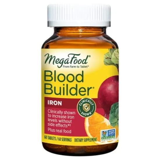 MegaFood Blood Builder Vegan Iron Supplement Tablet image {7}
