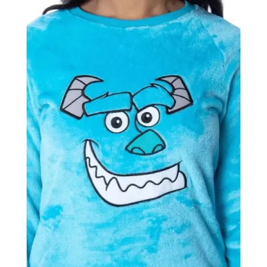 Disney Women's Monsters Inc. Sulley Character Plush Fleece 2 Piece Pajama Set Sulley image {1}