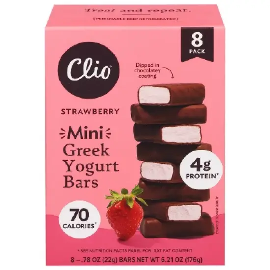 Clio Snacks Greek Yogurt Mini-Bars - 6.2oz/8ct image {10}