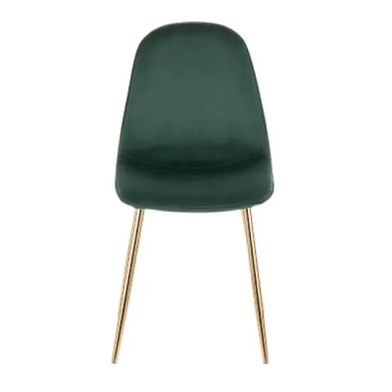Set of 2 Pebble Contemporary Dining Chairs Gold/Green - LumiSource image {5}