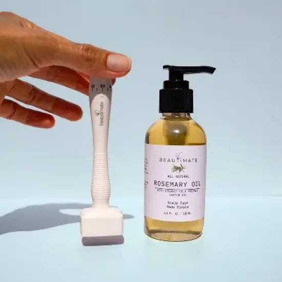 Beautimate Hair Growth Bundle &ndash; Adjustable Derma Stamp and High-Concentrate Rosemary Oil Serum for Thicker, Fuller Hair image {8}