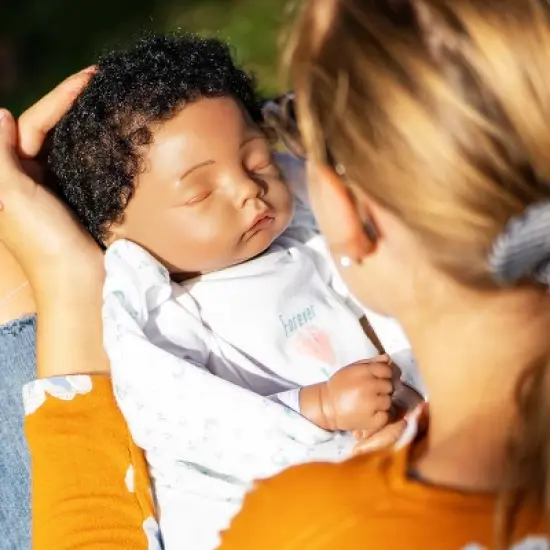 Paradise Galleries Realistic Sleeping Newborn Doll - Forever Yours Angel, 7-Piece Reborn Doll Gift Set with Magnetic Pacifier image {9}