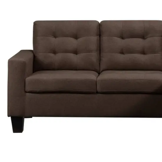 81" Earsom Sofa Brown Linen - Acme Furniture image {5}